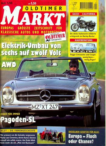Deckblatt Oldtimer Markt (05/1999)